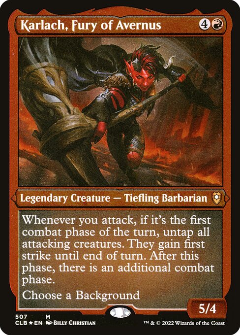 Karlach, Fury of Avernus (507) [Commander Legends: Battle for Baldur's Gate]