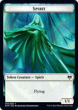 Spirit Token (4) [Kaldheim]