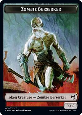 Zombie Berserker Token (9) [Kaldheim]