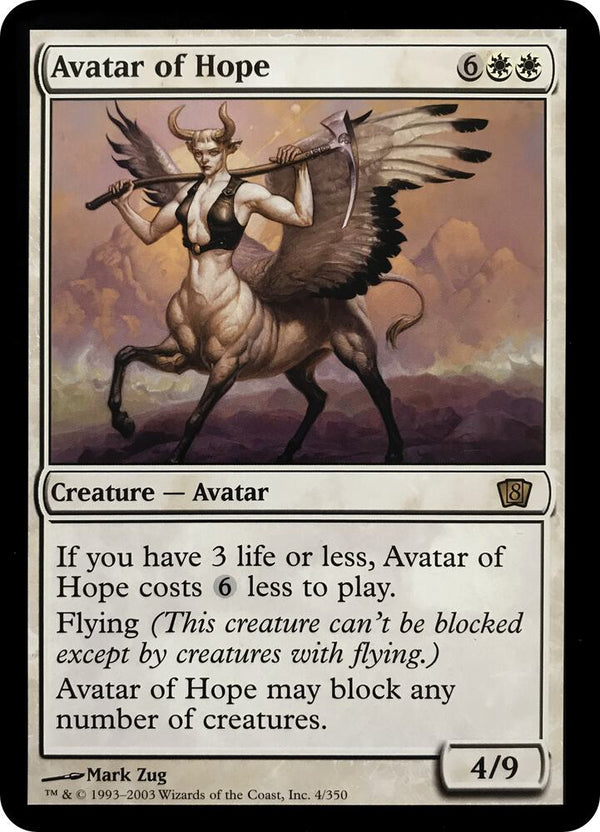 Avatar of Hope (8th Edition) (4) [Oversize Cards]