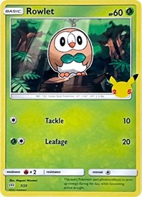 Rowlet - 7/25 (007/025) [McDonalds 25th Anniversary Promos]