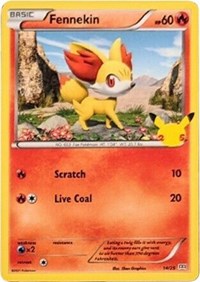 Fennekin - 14/25 (014/025) [McDonalds 25th Anniversary Promos]