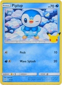 Piplup - 20/25 (020/025) [McDonalds 25th Anniversary Promos]