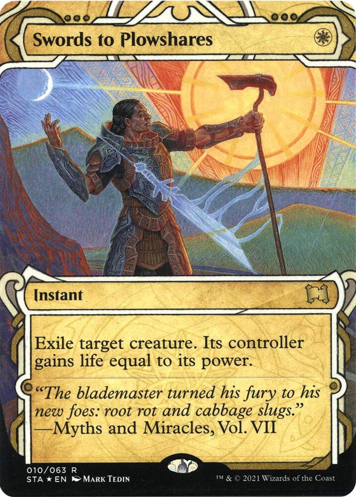 Swords to Plowshares (Foil Etched) (10) [Strixhaven Mystical Archive]
