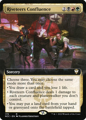 Riveteers Confluence (179) [New Capenna Commander] [Extended Art]