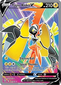 Tapu Koko V (Full Art) (147/163) [SWSH05 Battle Styles]