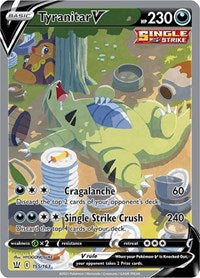 Tyranitar V (Alternate Full Art) (155/163) [SWSH05 Battle Styles]