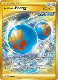 Rapid Strike Energy (Secret) (182/163) [SWSH05 Battle Styles]