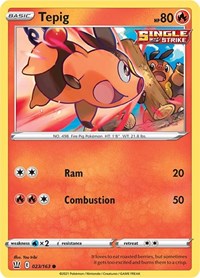 Tepig (023/163) [SWSH05 Battle Styles]