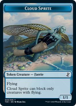 Cloud Sprite Token (3) [Time Spiral Remastered]