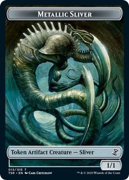 Metallic Sliver Token (15) [Time Spiral Remastered]