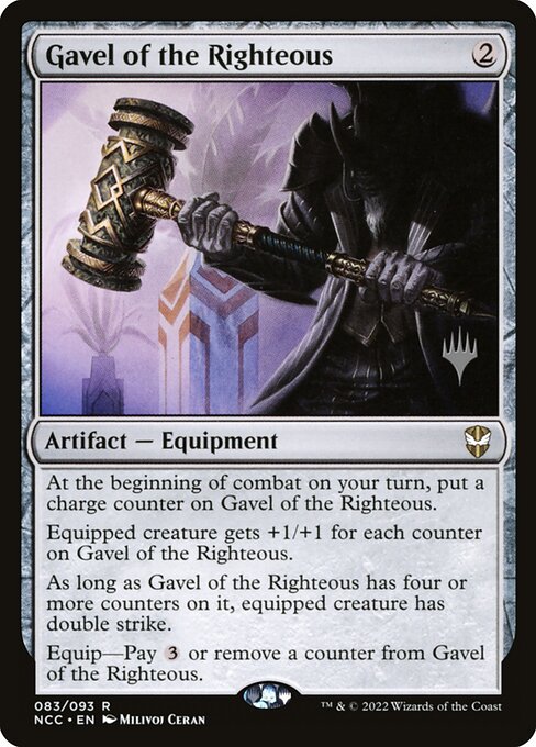 Gavel of the Righteous (83p) [New Capenna Commander Promos]