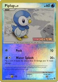 Piplup - 93/130 [Diamond and Pearl] (093/100) [Burger King Promos]