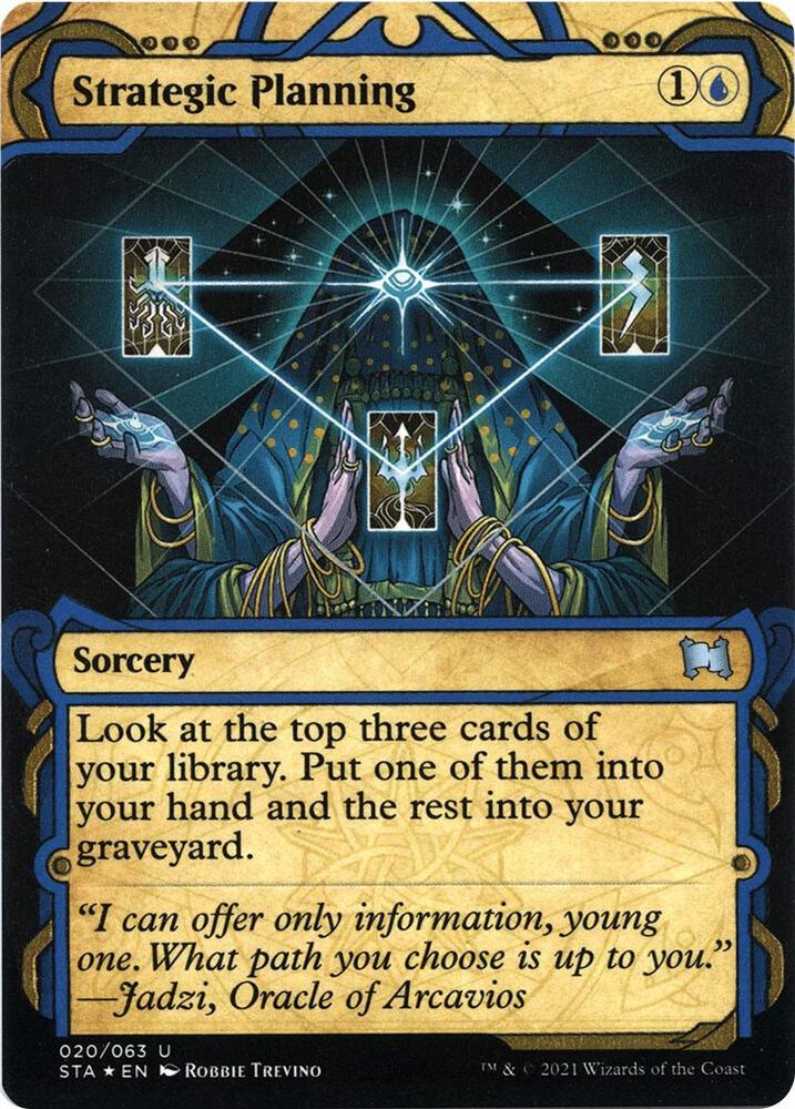 Strategic Planning (Foil Etched) (20) [Strixhaven Mystical Archive]