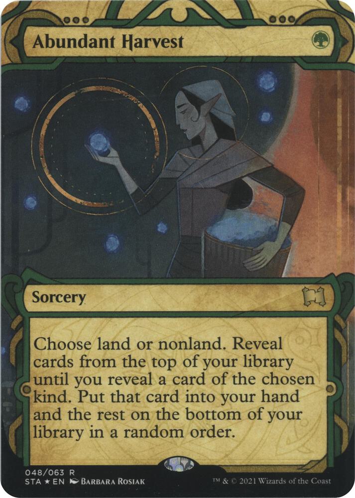 Abundant Harvest (Foil Etched) (48) [Strixhaven Mystical Archive]