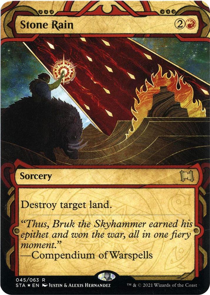 Stone Rain (Foil Etched) (45) [Strixhaven Mystical Archive]