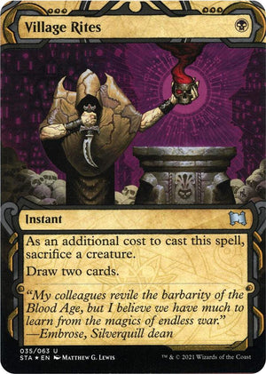 Village Rites (Foil Etched) (35) [Strixhaven Mystical Archive]
