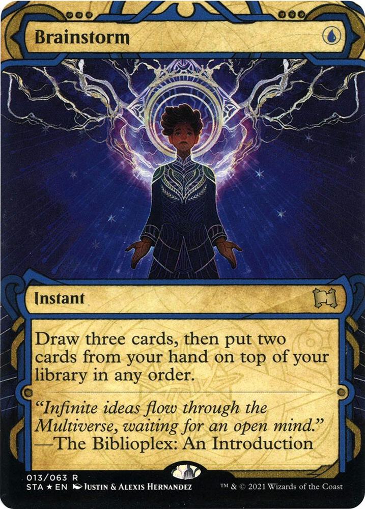 Brainstorm (Foil Etched) (13) [Strixhaven Mystical Archive]