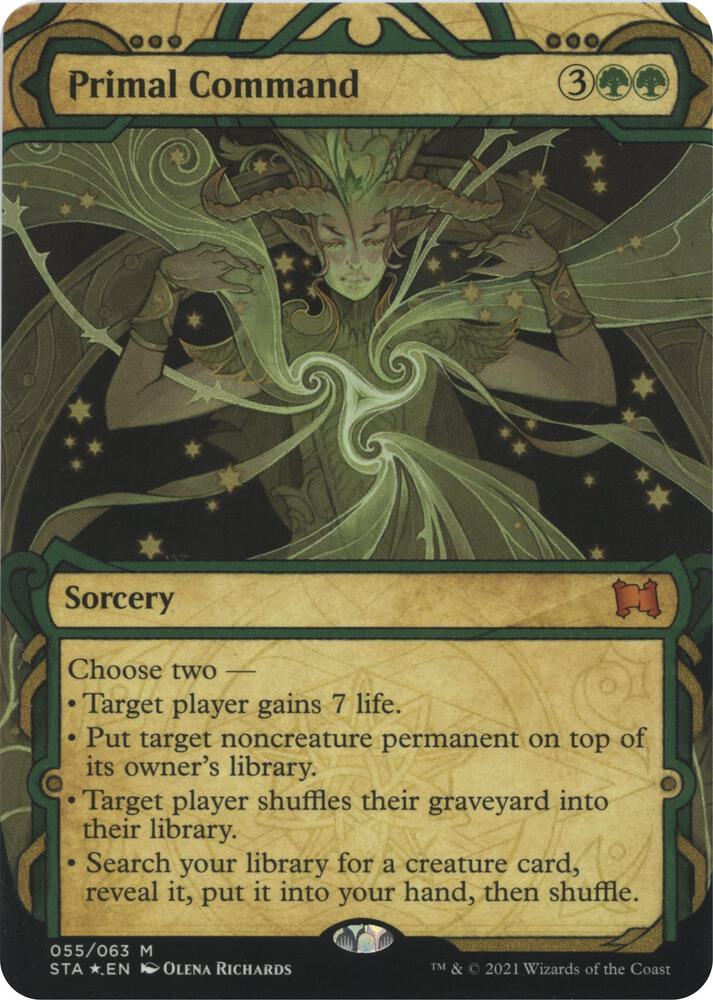 Primal Command (Foil Etched) (55) [Strixhaven Mystical Archive]