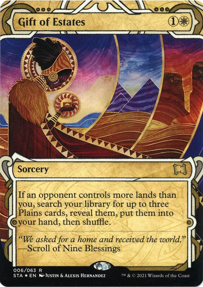 Gift of Estates (Foil Etched) (6) [Strixhaven Mystical Archive]
