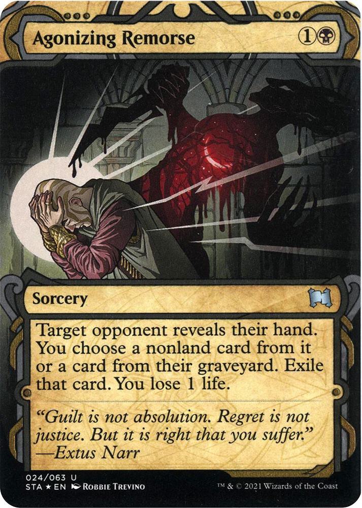 Agonizing Remorse (Foil Etched) (24) [Strixhaven Mystical Archive]