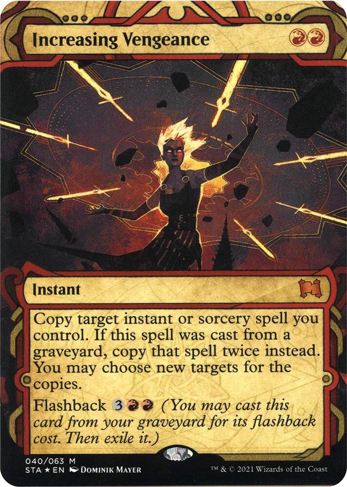 Increasing Vengeance (Foil Etched) (40) [Strixhaven Mystical Archive]