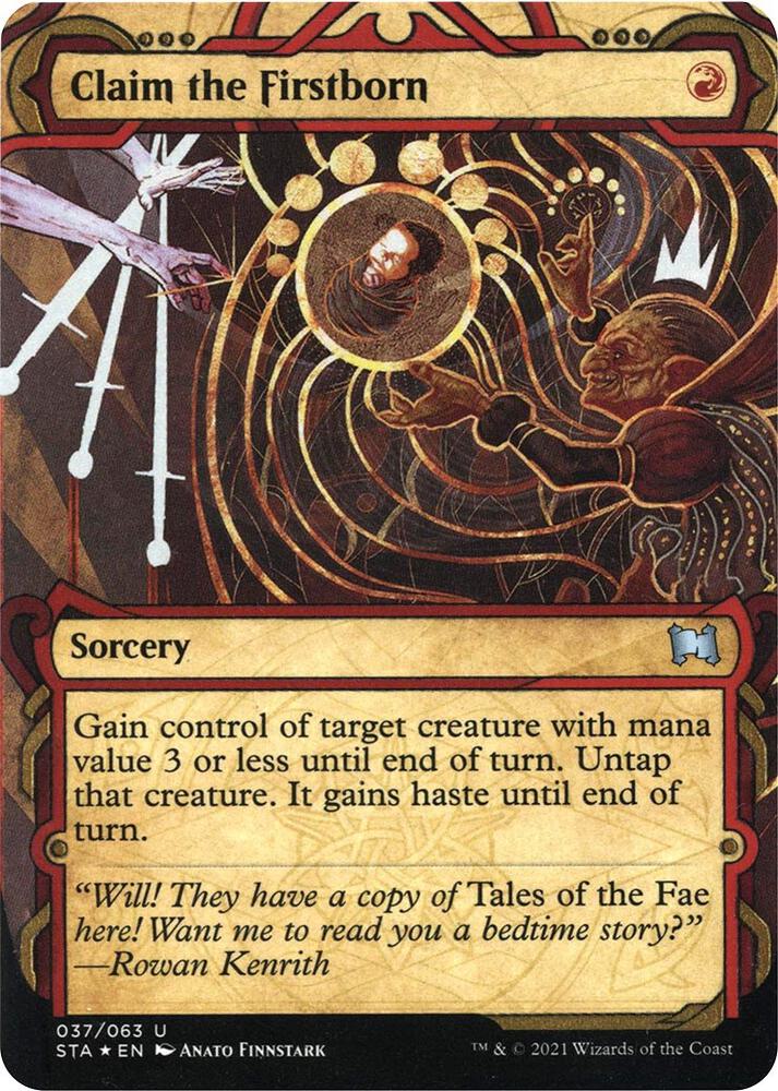Claim the Firstborn (Foil Etched) (37) [Strixhaven Mystical Archive]