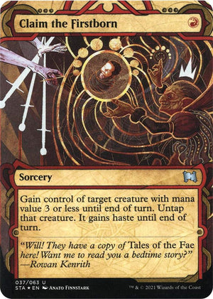Claim the Firstborn (Foil Etched) (37) [Strixhaven Mystical Archive]