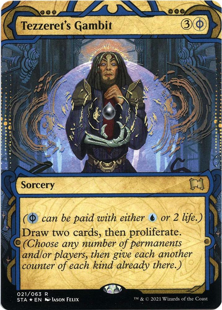 Tezzeret's Gambit (Foil Etched) (21) [Strixhaven Mystical Archive]