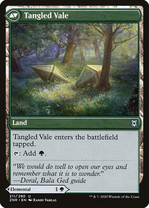 Tangled Florahedron // Tangled Vale (211) [Zendikar Rising] Reverse