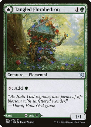 Tangled Florahedron // Tangled Vale (211) [Zendikar Rising]