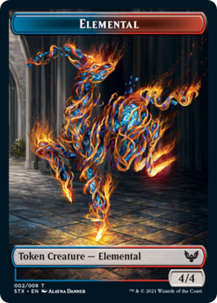 Elemental Token (2) [Strixhaven: School of Mages]