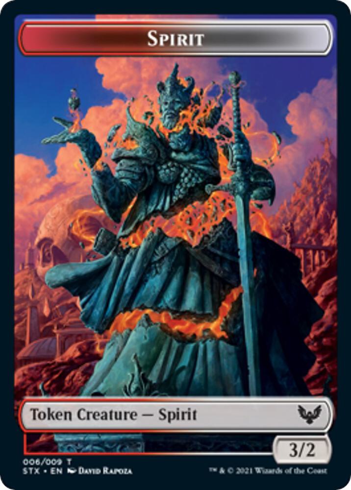Spirit Token (6) [Strixhaven: School of Mages]