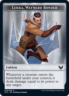 Emblem - Lukka, Wayward Bonder (8) [Strixhaven: School of Mages]