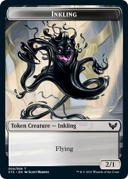 Inkling (4) // Spirit (6) Double-Sided Token (4 // 6) [Strixhaven: School of Mages]