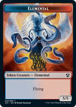 Elemental (020) // Copy Double-Sided Token (20 // 30) [Commander 2021]
