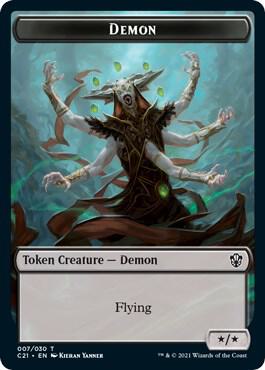 Demon // Fungus Beast Double-Sided Token (7 // 15) [Commander 2021]