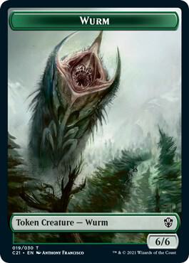 Wurm // Kraken Double-Sided Token (19 // 4) [Commander 2021]