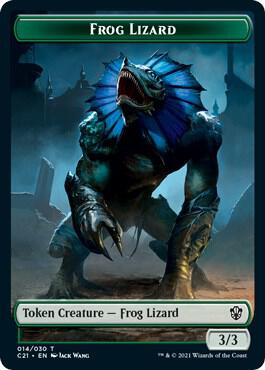 Frog Lizard // Elephant Double-Sided Token (14 // 13) [Commander 2021]