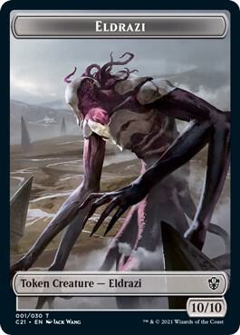 Eldrazi // Champion of Wits Double-Sided Token (1 // 6) [Commander 2021]