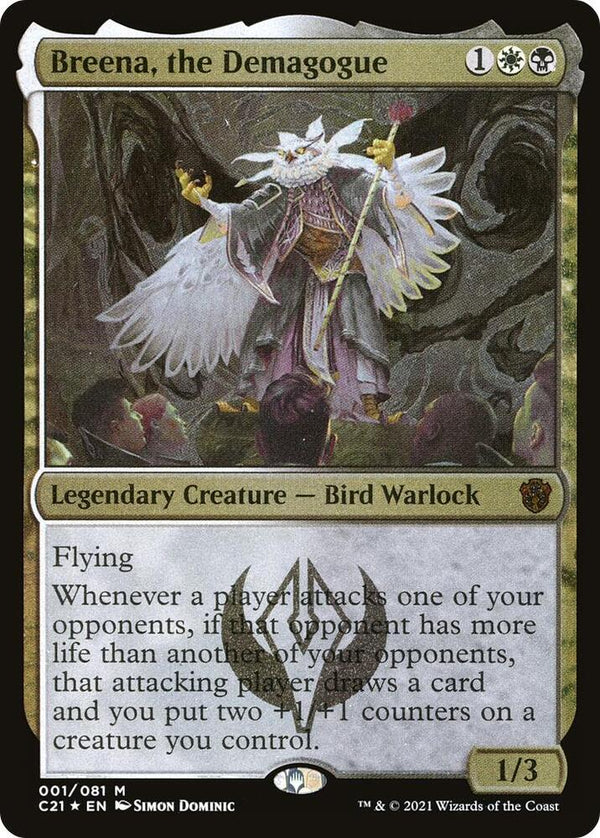 Breena, the Demagogue (Display Commander) - Thick Stock (1) [Commander 2021]
