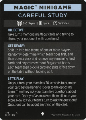 Magic Minigame: Careful Study (4) [Kaldheim]