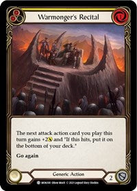 Warmonger's Recital (Yellow) (MON300) [Monarch (Unlimited)]