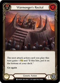 Warmonger's Recital (Red) (MON299) [Monarch (Unlimited)]