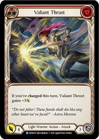 Valiant Thrust (Red) (MON039) [Monarch (Unlimited)]