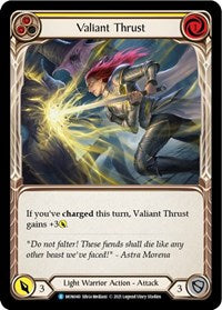 Valiant Thrust (Yellow) (MON040) [Monarch (Unlimited)]