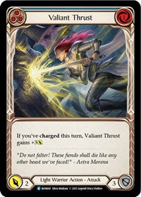 Valiant Thrust (Blue) (MON041) [Monarch (Unlimited)]