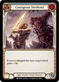 Courageous Steelhand (Blue) (MON059) [Monarch (Unlimited)]