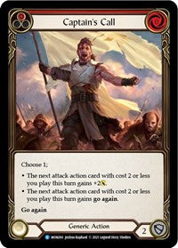 Captain's Call (Red) (MON260) [Monarch (Unlimited)]