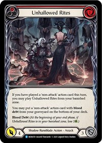 Unhallowed Rites (Red) (MON159) [Monarch (Unlimited)]